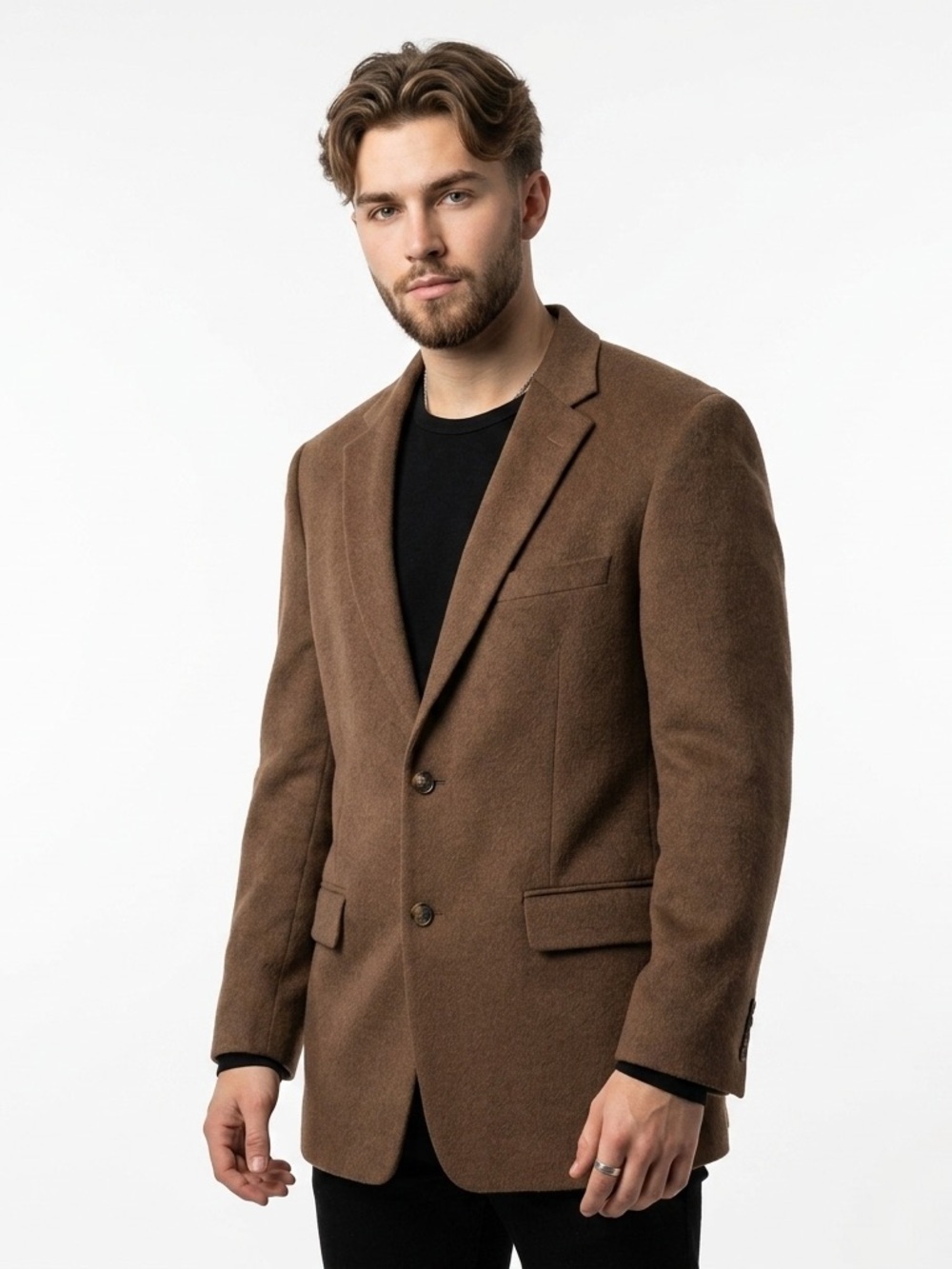 Jos A Bank 100% Camel Hair Tailored Fit Blazer 42L Brown